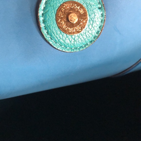 Sofia Vitali 2-in1 Leather Tote Bag Set New #P06Teal - Picture 6 of 8